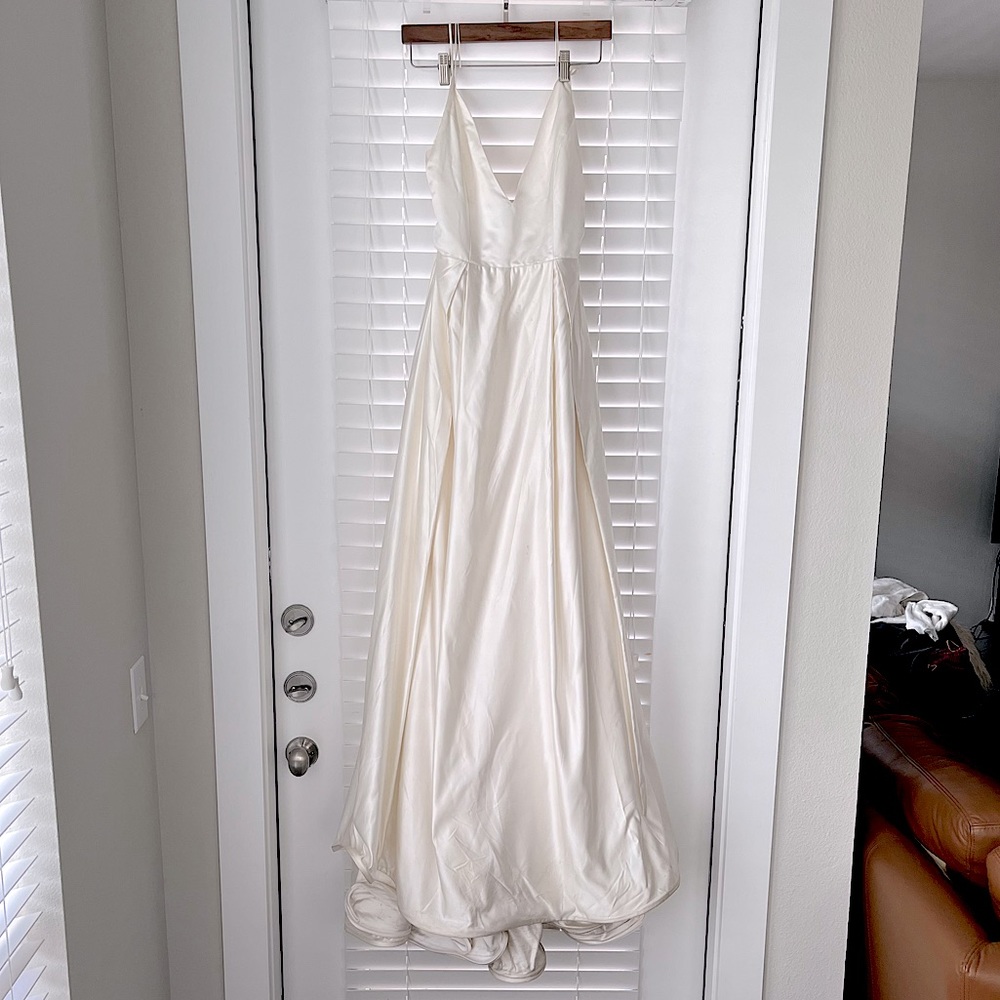 Satin A-Line Wedding Dress